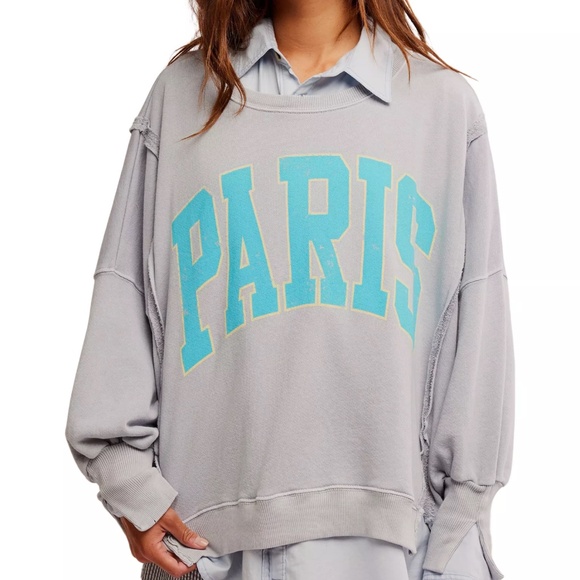 FP We The Free Graphic Camden in Stone Combo Paris sz XS NWT - Picture 1 of 5